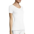 thumbnail image 3 of Hanes Women's FreshIQ X-Temp Tri-Blend Performance V-Neck Tee, 3 of 5