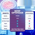 thumbnail image 4 of BDNF Optimizer Advanced Brain Support Formula Supplement 120 Capsules, 4 of 8