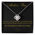 thumbnail image 2 of So Thankful For You Mom Love Knot Necklace for Mother's Day, 2 of 11