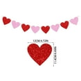 thumbnail image 3 of Valentine's Day Heart Garland Banner, Hanging Party Decoration For Festive Celebration, Decorative Pull Flag With Multiple Hearts, Festive Hanging Garland For Valentines Day, 3 of 6