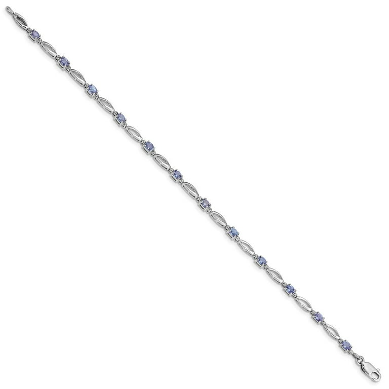 Tanzanite bracelet sterling silver best sale