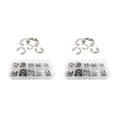 thumbnail image 4 of maskred 580pcs Professional Retaining Rings External Circlip Stainless Steel Wear-resistant Snap Ring E-type Clamp Washing Machine Sliver 2Set, 4 of 6