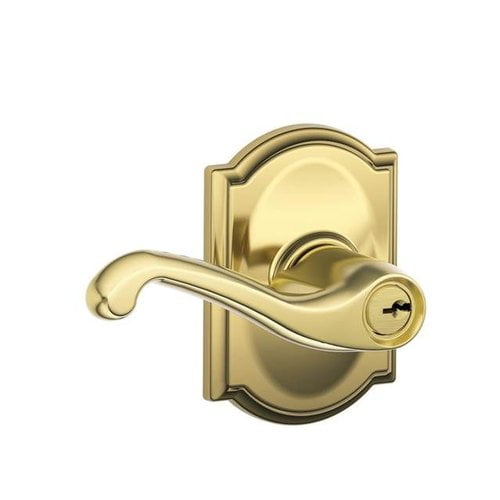 Schlage Flair Lever With Camelot Trim Keyed Entry Lock Walmart Com Walmart Com