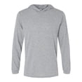 thumbnail image 1 of Paragon Mens Bahama Performance Hooded Long Sleeve T-Shirt, S, Heather Grey, 1 of 1
