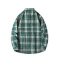 thumbnail image 4 of M-4X Big & Tall Mens Shirts with Pocket Plus Size Long Sleeve Shackets T-Shirts Button-Down Collared Plaid Printed Lapel Tees Tops, 4 of 8