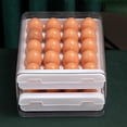 thumbnail image 4 of Contenedor de almacenamiento de huevos para el hogar, contenedor de almacenamiento, bandeja de huevos, organizador de huevos de nevera reutilizable,, 4 of 8