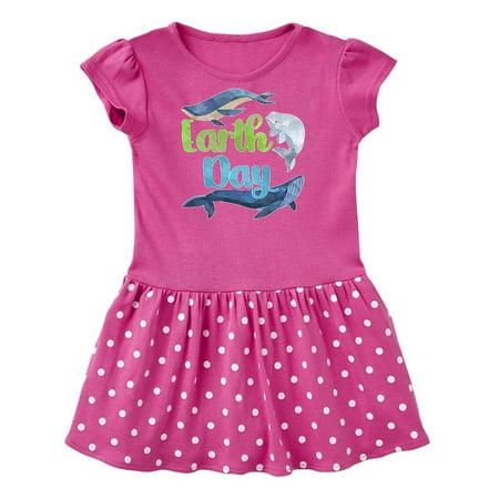 

Inktastic Earth Day with Cute Blue Whales Gift Baby Girl Dress