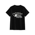 thumbnail image 3 of Dog Mom Shirt for Men Dogs Shirt Life is Better with Dogs T-Shirt Dog Paw Print Tee Funny Pet Lover Animal Gift Tops,Black S, 3 of 5