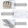 thumbnail image 3 of GHSDFBB Deluxe PU Leather Pencil Case with Zipper Closure, Marble, 1 Count, 3 of 6