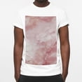 thumbnail image 3 of T-shirts,Women Shirts,Womens Short Sleeve Tops,Mens T Shirts,White Pink Marble Texture,XL, 3 of 5