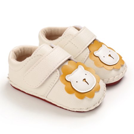 

Baby shoes Baby Boys Girls Leather Hard Bottom Walking Toddler Rubber Sole CHMORA