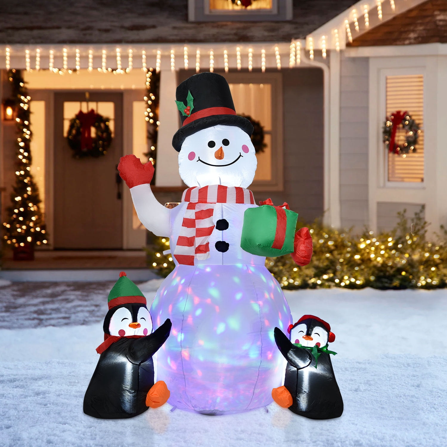 Goodwill 6 Ft Christmas Inflatable Decorations - Blow Up Snowman ...