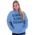 thumbnail image 4 of Gimme Some Sugar Flirty Cute Gym Unisex Plus Fleece Graphic Hoodie Brisco Brands 5X, 4 of 5