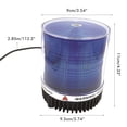 thumbnail image 4 of Luces De Advertencia Intermitentes Para Coche De 12W, Luz De Advertencia Estroboscópica Led, Luz Intermitente Giratoria De Techo Magnético Para Quitanieves, Camiones, Tractores Monstrate VI012438-01, 4 of 6