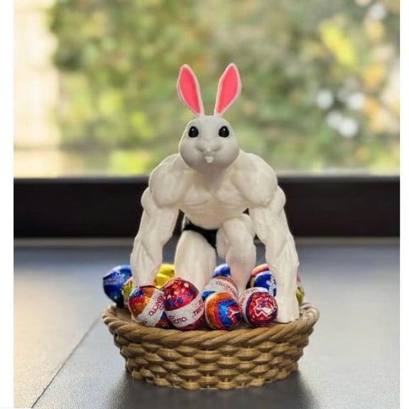 Funny High Protein Easter Egg Decoration – Candy Blue Gag Gift Ornament for Easter Basket, Home Desk Display, Novelty Spring Holiday Décor for Adults & Teens