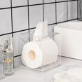 thumbnail image 4 of Clear Acrylic Rectangular Storage Organizer for Tissues, Face Towels & Toilet Paper Rolls - Open-Top Design for Easy Access, Durable Construction, Minimalist Home Decor Complement, Practical Supply, 4 of 6