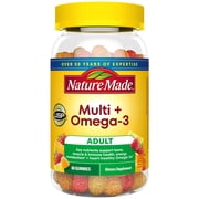 Nature Made Multivitamin + Omega-3 Gummies, Gummy Vitamins for Nutritional Support, 80 Ct