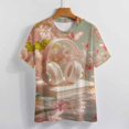 thumbnail image 3 of Butterfly Dancing T Shirts Basic T-Shirt Short Sleeve Ladies Tee Shirt Summer Graphic Clothing, 3 of 6