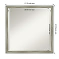 thumbnail image 2 of Amanti Art Salon Scoop Silver Beveled Wood Bathroom Wall Mirror, 2 of 10