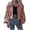 Pink, variant on IROINNID Women's Short Zip Up Jacket Turndown Lapel Solid Color Long Sleeve Winter Zipper Stylish Cardigan, Pink
