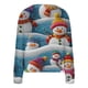 thumbnail image 4 of Puntoco Chaqueta Informal Con Botones Y Estampado Navideño Para Mujer, 4 of 5