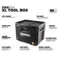 thumbnail image 2 of ToughBuilt StackTech XL Tool box Organizer with Lock and Removable Tray, Black, 2 of 12