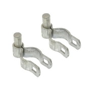 Pressed Steel Chain Link Fence Post Hinge w/Bolt - (2 Pack) (1-3/8" x 5/8")