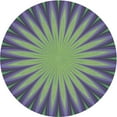 thumbnail image 1 of Ahgly Company Machine Washable Indoor Round Transitional Green Area Rugs, 3' Round, 1 of 7