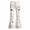 #07-White, variant on YAYUBA Girl's Flare Pants High Waist Bell Bottom Pants Bootcut Casual Pants Kids Print Stretch Hippie Pants 9-10 Years Purple
