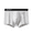 Light Grey, variant on LYMAYTER Male Cotton Boxers Briefs for Men Breathable Underwear Anti-Bacterial Comfort Briefs L-3XL