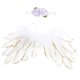 thumbnail image 4 of Preciosa diadema + disfraz de ala para fotografía, accesorio fotografía, accesorio el cabello para sesión grafía para recién n Blanco Yotijar Soporte para Fotos de Alas de Ángel, 4 of 5