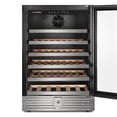 thumbnail image 4 of Cosmo Lumin Collection 24 in. 52-Bottle Single Zone Compressor Wine Cooler, LED Lighting, Stainless Steel, 4 of 8