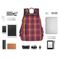 thumbnail image 4 of Easygdp Orange and Purple Plaid para Easygdp Yak - Mochila Casual Ligera y Resistente para Viaje y Senderismo para Hombres y Mujeres, 4 of 7