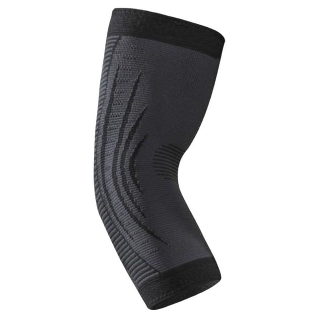 Manga de compresión para brazo, transpirable, a prueba de golpes, elástica Negro L XL24 a 30cm