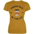 thumbnail image 1 of Halloween Pumpkin Spice Up Your Life Juniors Soft T Shirt, 1 of 1