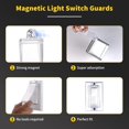 thumbnail image 3 of Cubierta Protectora Para Interruptor De Luz, Pszeznz, Cubiertas De Salida Para Interruptor De Luz Para Interruptores De Pared Planos Y Modernos, Protección De Seguridad Infantil (Transparente, 2 Pieza, 3 of 5