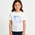 thumbnail image 2 of Girls Graphic Tees Blue Bow Teddy Bear Kids T Shirt Cute Style 100% Cotton Short Sleeve Soft Tops 4-13Y, 2 of 5