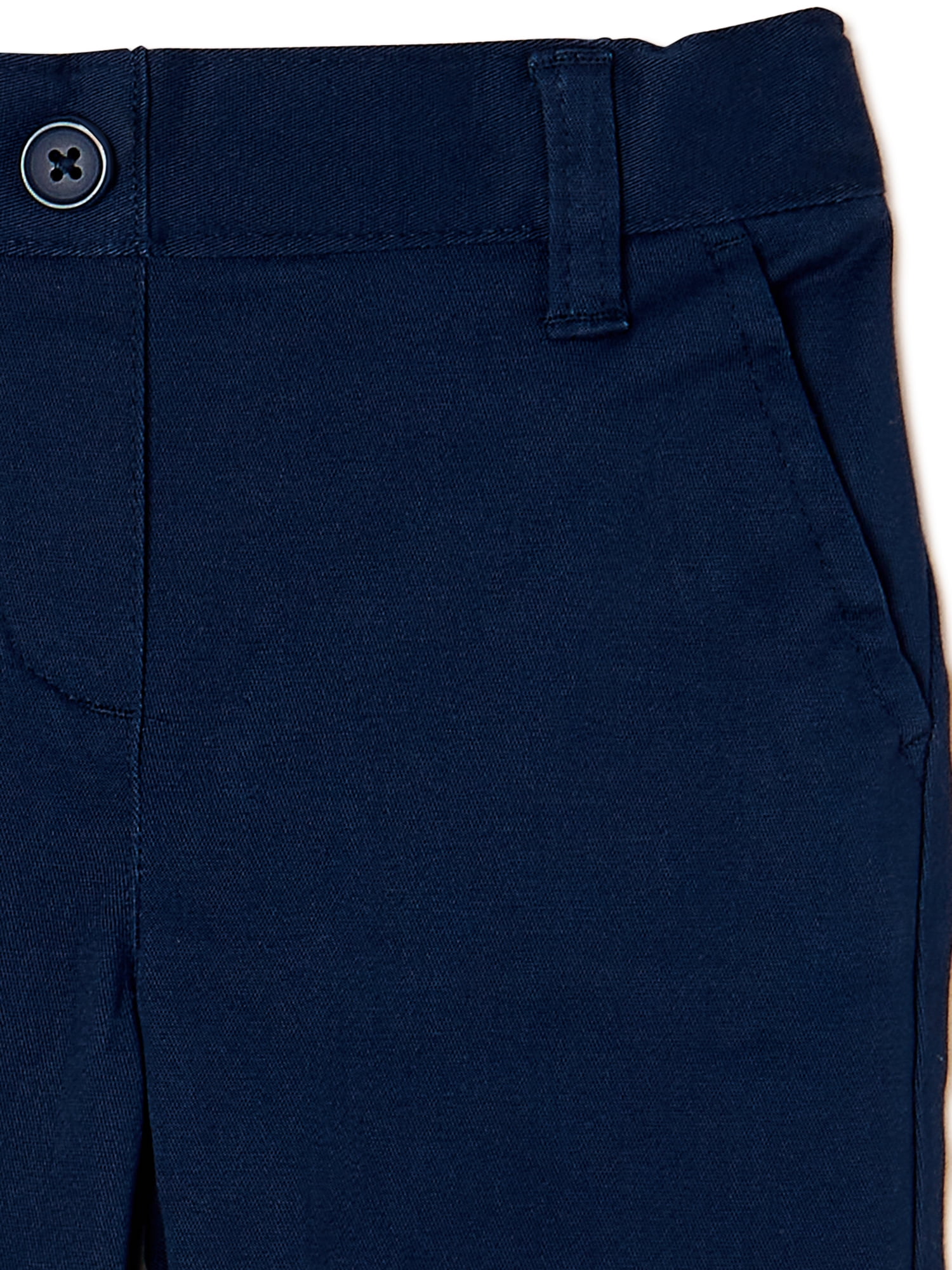 Wonder Nation Toddler Girls School Uniform Pull-On Pants, Sizes 2T-5T