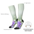 thumbnail image 4 of Naloa Purple Butterfly On Wild Thigh High Socks Extra Long Stretchy Sock Women Over Knee High Opaque Stocking Daily Wear, 4 of 6