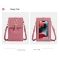 thumbnail image 2 of Touchscreen Phone Bag under $5! Xqxayjr Women's Touchscreen Crossbody Phone Bag, Mini Leather Shoulder Purse with Credit Card Slots and Clear Window, 2 of 2