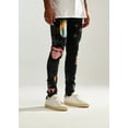 thumbnail image 2 of Embellish NYC Men's Urth All Over Paint Graphic Skinny Fit Black Denim Jeans (38, Black), 2 of 4