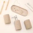 thumbnail image 4 of Set de accesorios de baño Haocoott, 4 piezas, resina beige, 4 of 8
