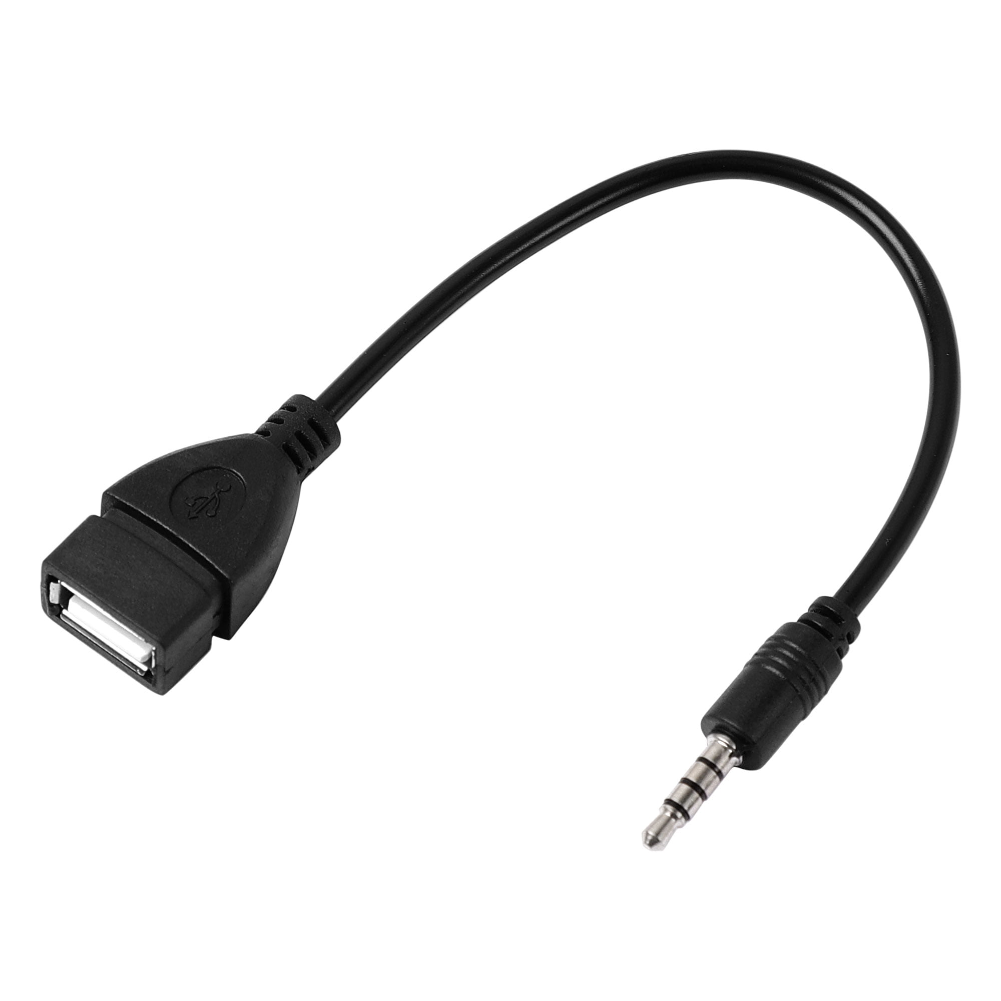 Unique Bargains 3.5mm Male AUX Audio Jack to USB 2.0 Female Adapter Cable