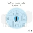 thumbnail image 4 of NETGEAR WiFi 6 Router (RAX9) – Security Features, AX1800 Wireless Speed (Up to 1.8 Gbps) - Covers up to 1,500 sq. ft., 20 Devices, 4 of 8