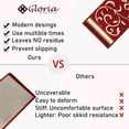 thumbnail image 3 of Gloria Non slip Floral Design Animal Friendly Anti Skid Rubber Back Stain Resistant Stair Rug, Stair mat, Stair Treads, Carpet for Stairs - (Set of 7), 3 of 9