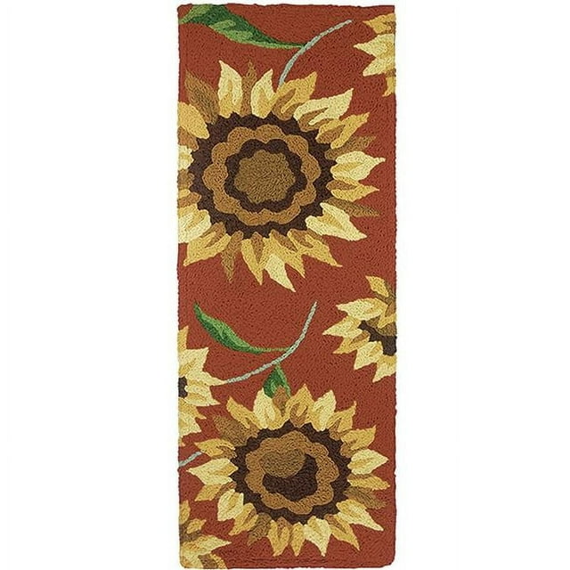 Jellybean JIO-JB062J 21 x 54 in. Provence Sunflowers Indoor & Outdoor Area Rug