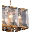 thumbnail image 2 of Elegant Lighting Monaco 13" 10 Light Crystal Pendant Lamp in Golden Iron/Clear, 2 of 5