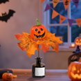 thumbnail image 3 of Halloween Decorations Set Pumpkin Autumn Maple Leaf Branch Plastic Material Hand Painted for Fall Party Tabletop Mantel, 3 of 4