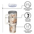 thumbnail image 4 of OBREWU Shiba Inu Tumbler with Handle and Lid,Shiba Inu 40oz Double Wall Vacuum Insulated Tumbler,Cups Gift for Women and Men, 4 of 7