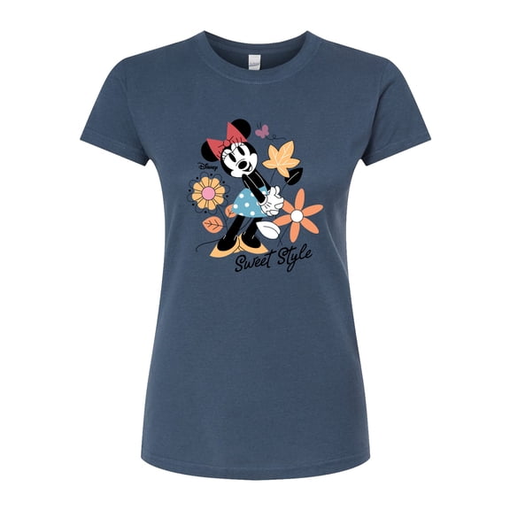 Disney - Minnie Mouse - Sweet Style - Juniors Fitted Graphic T-Shirt